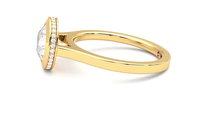 Taylor & Hart Sirius Round Engagement Ring 360 degree image 21