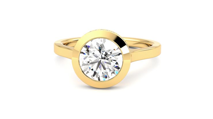 Taylor & Hart Sirius Round Engagement Ring 360 degree image 28