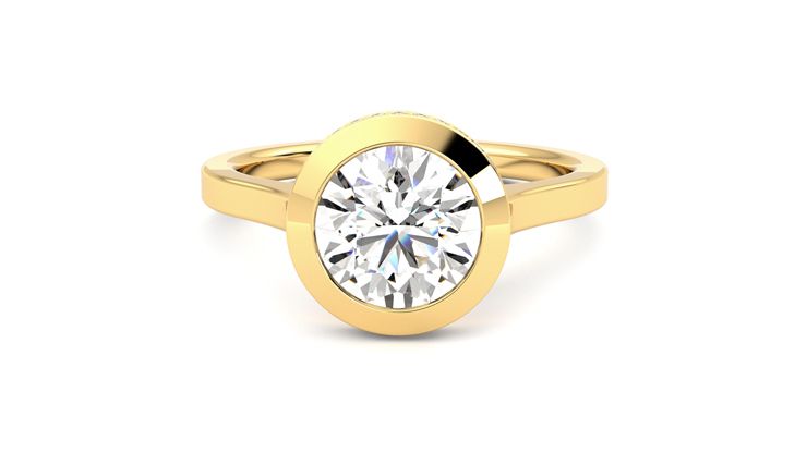 Taylor & Hart Sirius Round Engagement Ring 360 degree image 29
