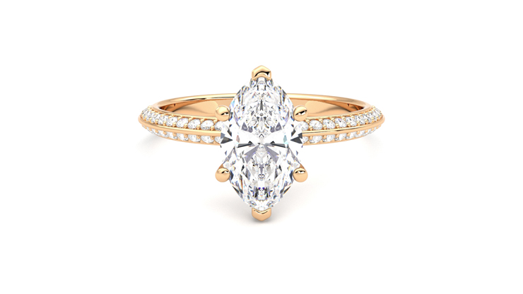 Taylor & Hart Sonder Marquise Engagement Ring 360 detail 01