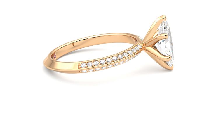 Taylor & Hart Sonder Marquise Engagement Ring 360 degree image 9
