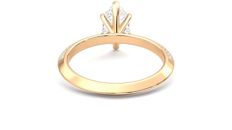Taylor & Hart Sonder Marquise Engagement Ring 360 degree image 15