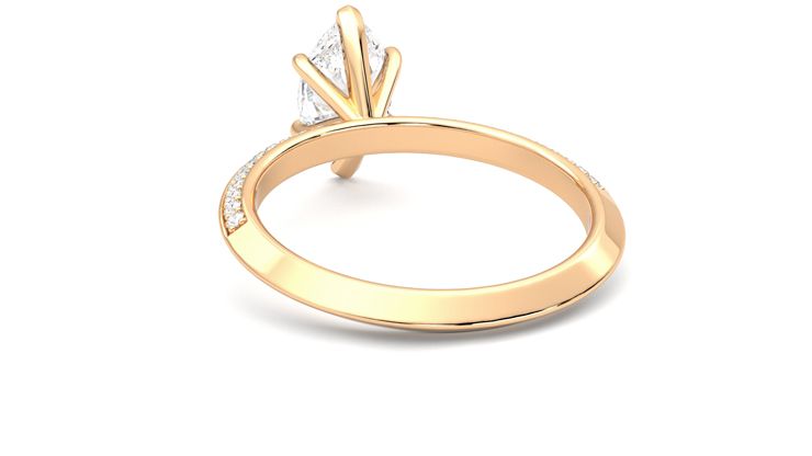Taylor & Hart Sonder Marquise Engagement Ring 360 degree image 16