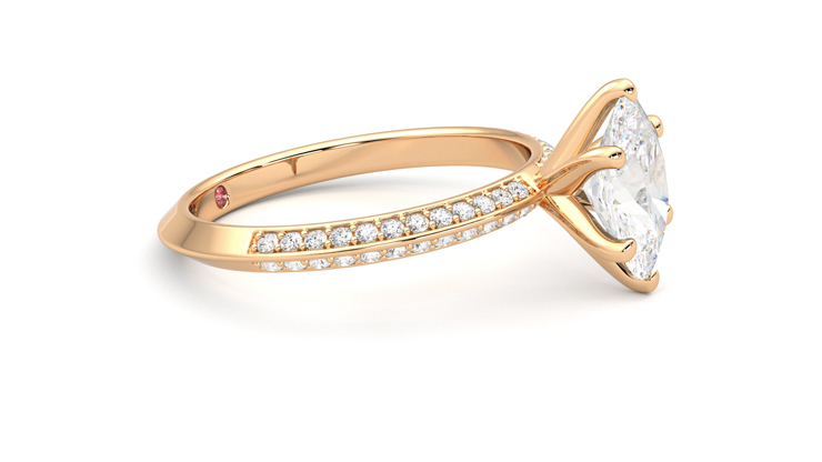 Taylor & Hart Sonder Oval Engagement Ring 360 degree image 8