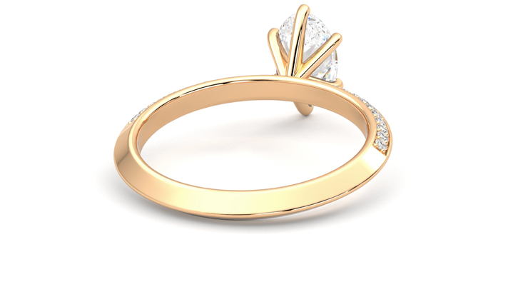 Taylor & Hart Sonder Oval Engagement Ring 360 degree image 14