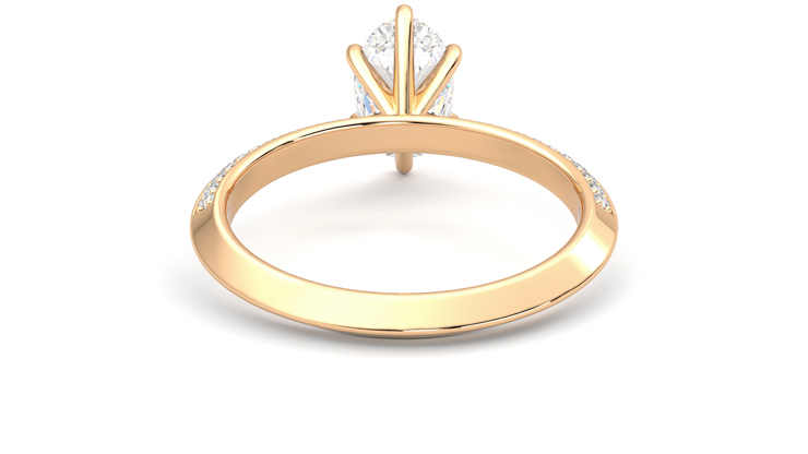 Taylor & Hart Sonder Oval Engagement Ring 360 degree image 15