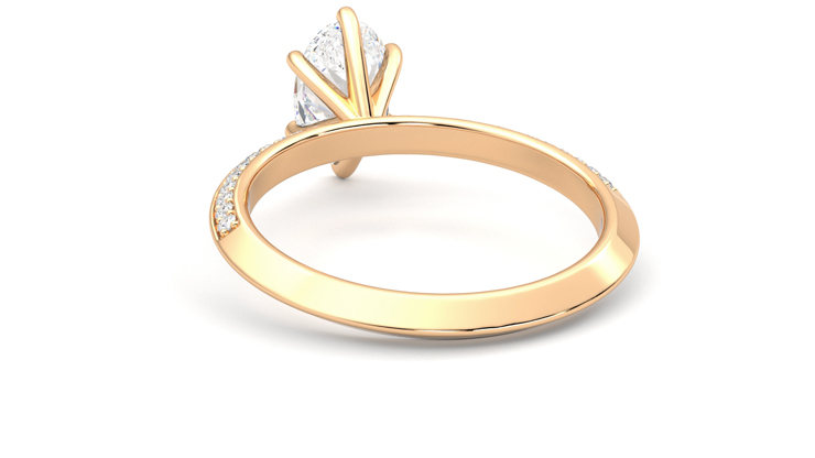 Taylor & Hart Sonder Oval Engagement Ring 360 degree image 16