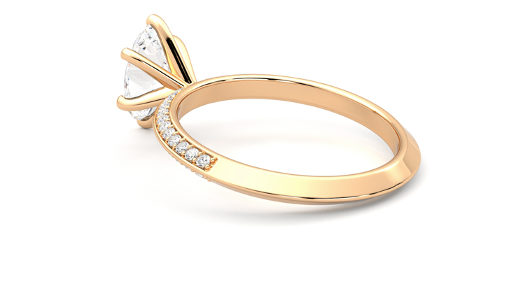 Taylor & Hart Sonder Oval Engagement Ring 360 degree image 18