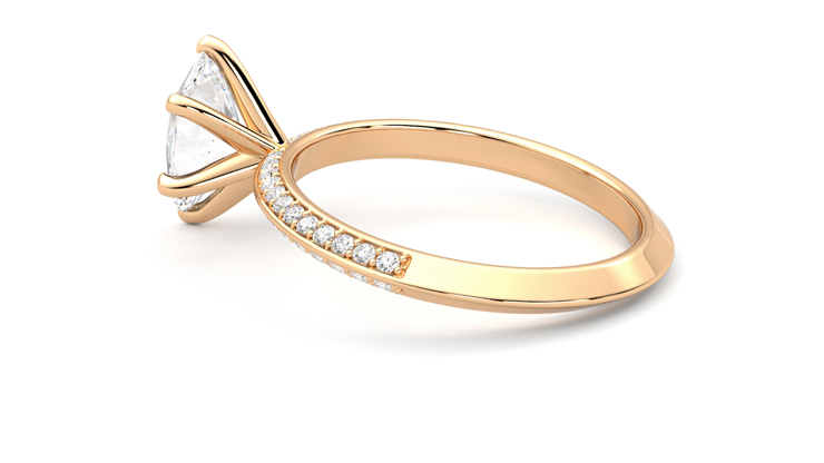 Taylor & Hart Sonder Oval Engagement Ring 360 degree image 19
