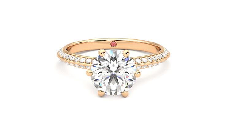 Taylor & Hart Sonder Round Engagement Ring 360 degree image 0