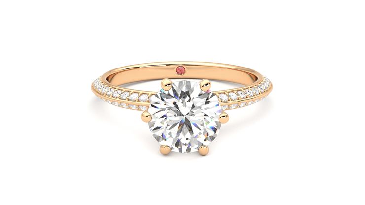 Taylor & Hart Sonder Round Engagement Ring 360 degree image 1