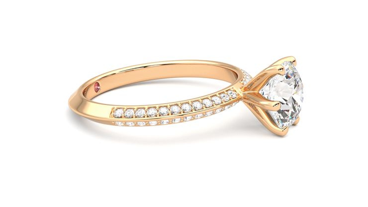 Taylor & Hart Sonder Round Engagement Ring 360 degree image 8