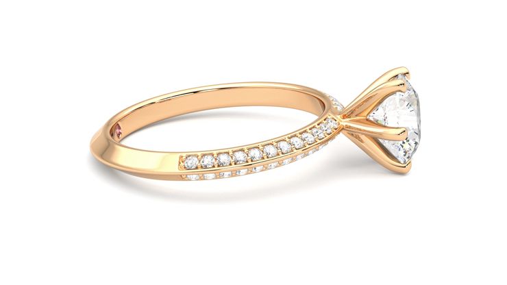 Taylor & Hart Sonder Round Engagement Ring 360 degree image 9