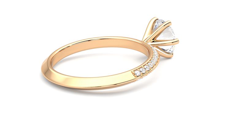 Taylor & Hart Sonder Round Engagement Ring 360 degree image 12