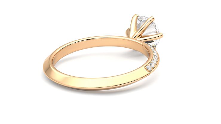 Taylor & Hart Sonder Round Engagement Ring 360 degree image 13