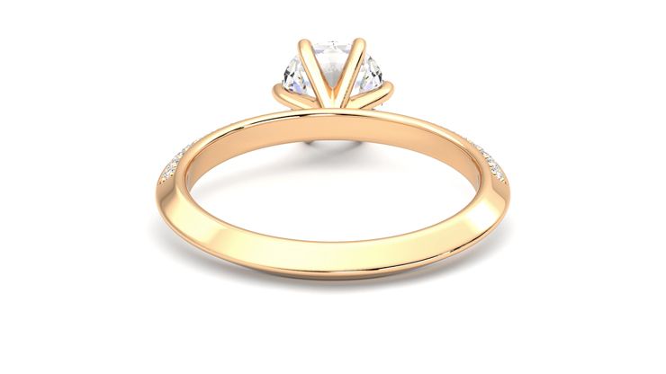 Taylor & Hart Sonder Round Engagement Ring 360 degree image 15