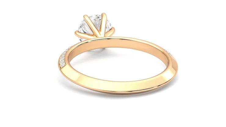 Taylor & Hart Sonder Round Engagement Ring 360 degree image 16