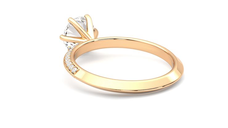 Taylor & Hart Sonder Round Engagement Ring 360 degree image 17
