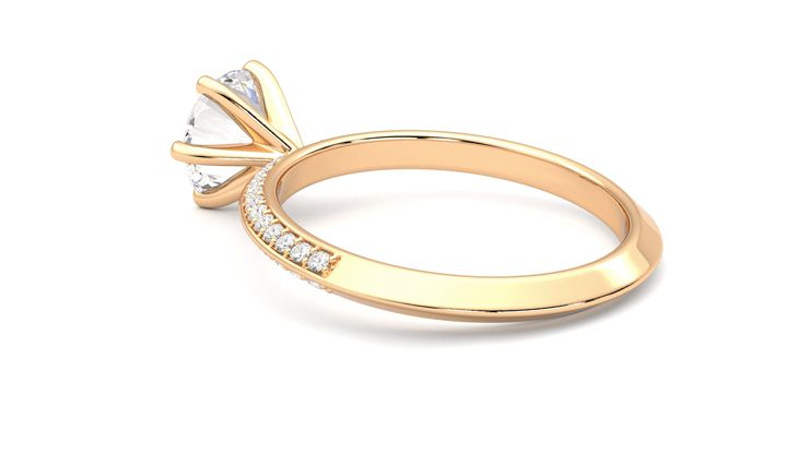 Taylor & Hart Sonder Round Engagement Ring 360 degree image 18