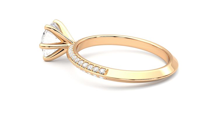 Taylor & Hart Sonder Round Engagement Ring 360 degree image 19