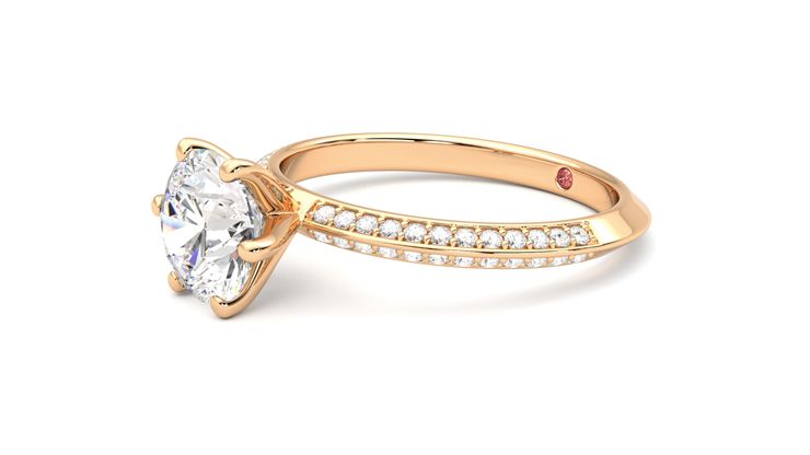 Taylor & Hart Sonder Round Engagement Ring 360 degree image 23