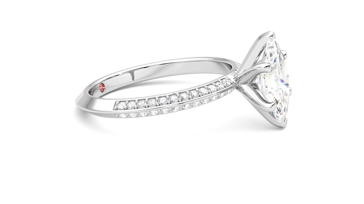 Taylor & Hart Sonder Marquise Engagement Ring 360 degree image 8