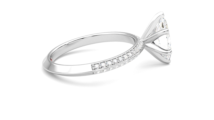Taylor & Hart Sonder Marquise Engagement Ring 360 degree image 10