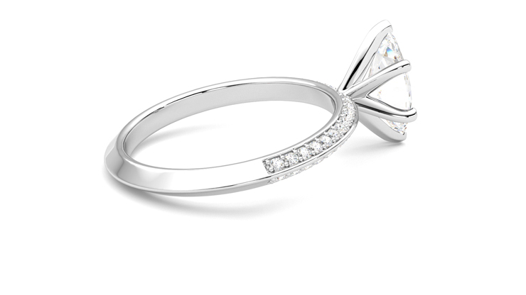 Taylor & Hart Sonder Marquise Engagement Ring 360 degree image 11