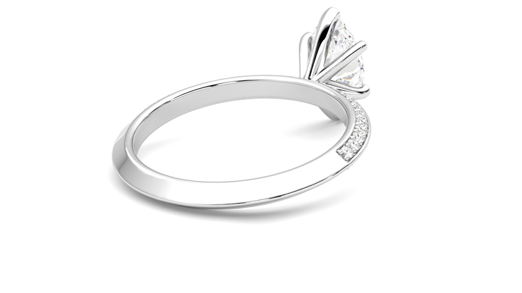 Taylor & Hart Sonder Marquise Engagement Ring 360 degree image 13