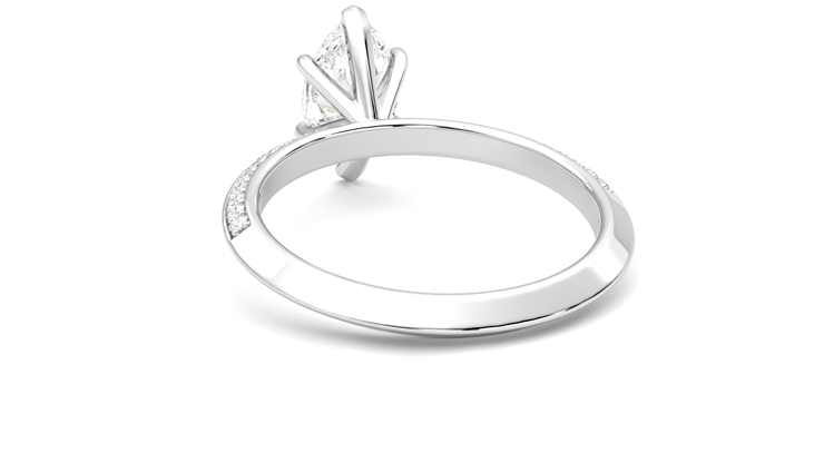 Taylor & Hart Sonder Marquise Engagement Ring 360 degree image 16