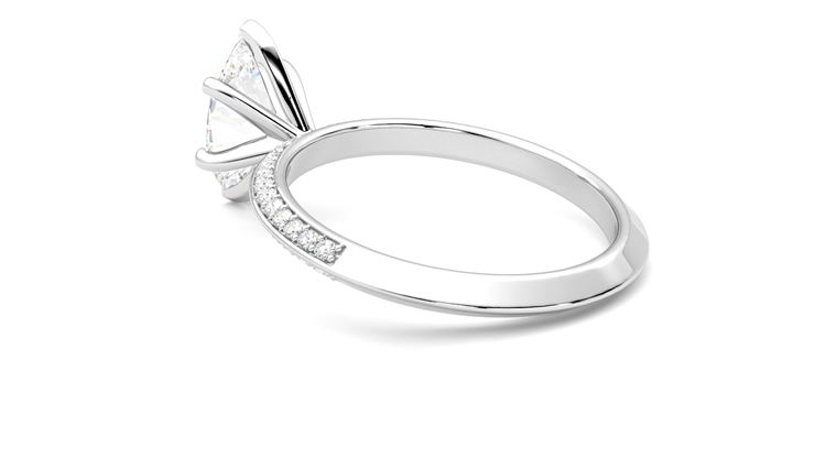 Taylor & Hart Sonder Marquise Engagement Ring 360 degree image 18