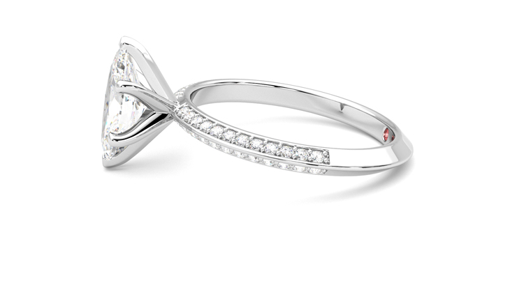 Taylor & Hart Sonder Marquise Engagement Ring 360 degree image 21