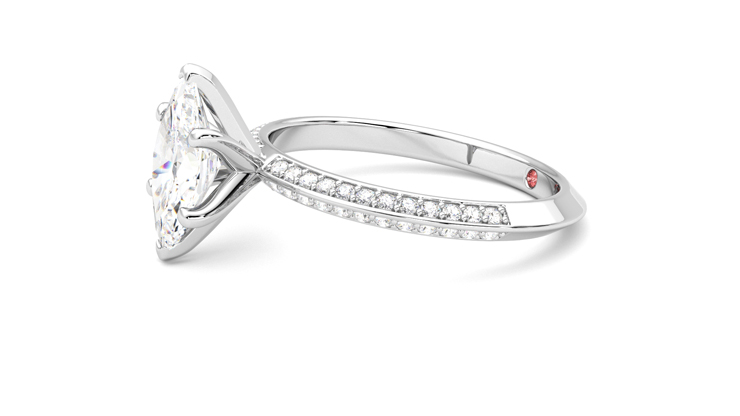 Taylor & Hart Sonder Marquise Engagement Ring 360 degree image 22