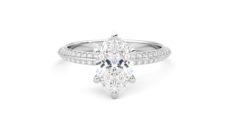 Taylor & Hart Sonder Oval Engagement Ring 360 degree image 0