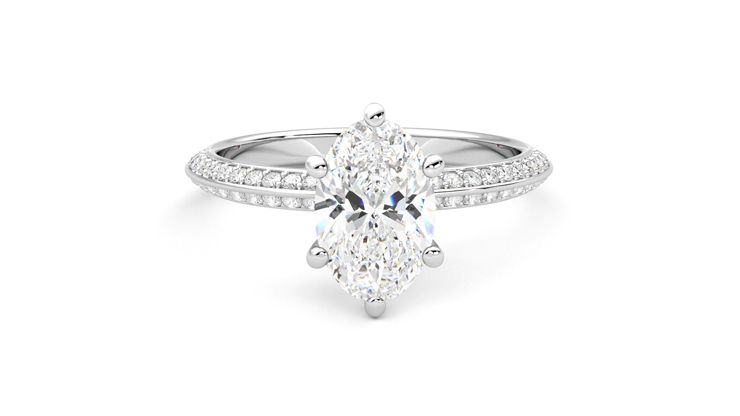 Taylor & Hart Sonder Oval Engagement Ring 360 degree image 1
