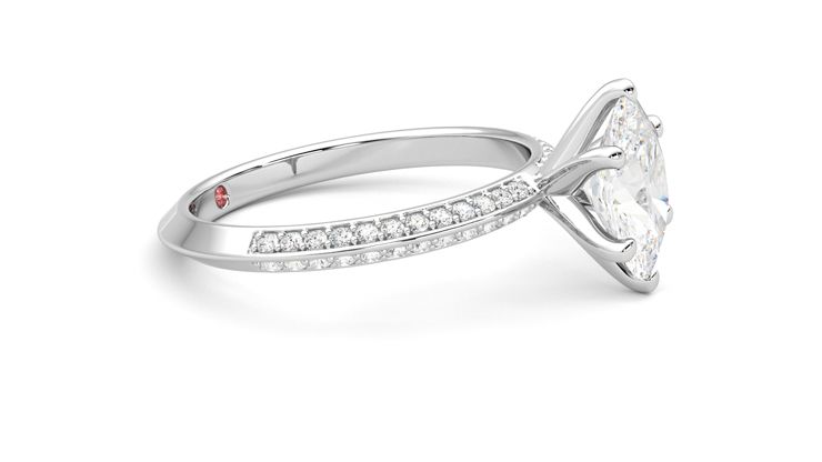 Taylor & Hart Sonder Oval Engagement Ring 360 degree image 8