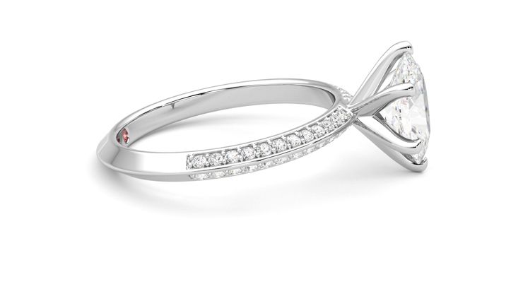 Taylor & Hart Sonder Oval Engagement Ring 360 degree image 9