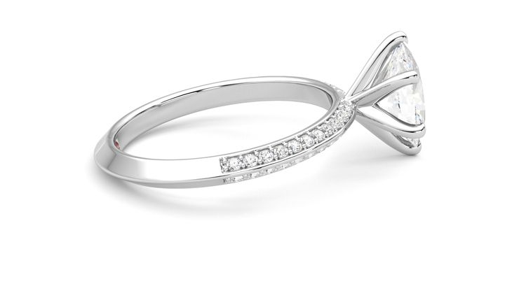 Taylor & Hart Sonder Oval Engagement Ring 360 degree image 10