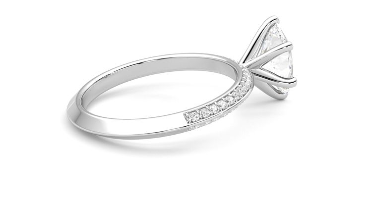 Taylor & Hart Sonder Oval Engagement Ring 360 degree image 11