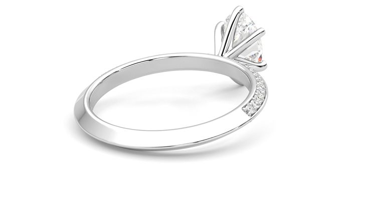 Taylor & Hart Sonder Oval Engagement Ring 360 degree image 13