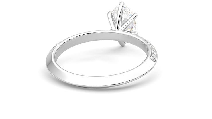 Taylor & Hart Sonder Oval Engagement Ring 360 degree image 14