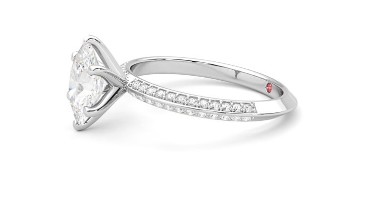 Taylor & Hart Sonder Oval Engagement Ring 360 degree image 22