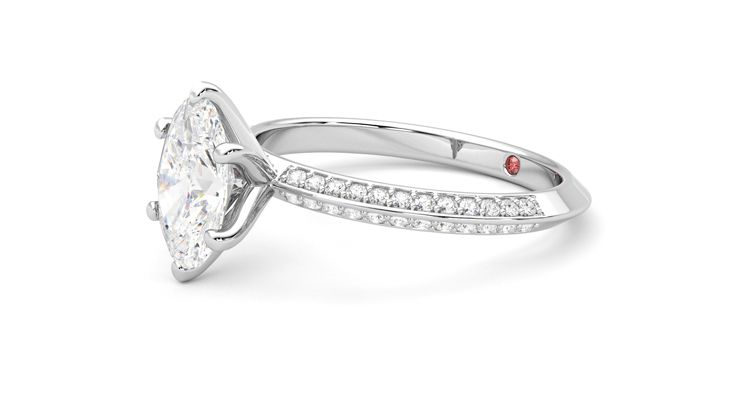 Taylor & Hart Sonder Oval Engagement Ring 360 degree image 23
