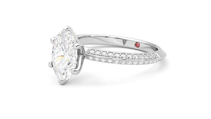 Taylor & Hart Sonder Oval Engagement Ring 360 degree image 24