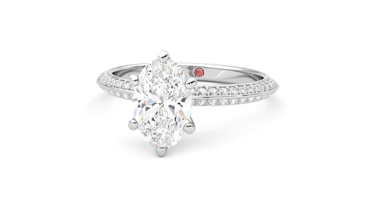 Taylor & Hart Sonder Oval Engagement Ring 360 degree image 27
