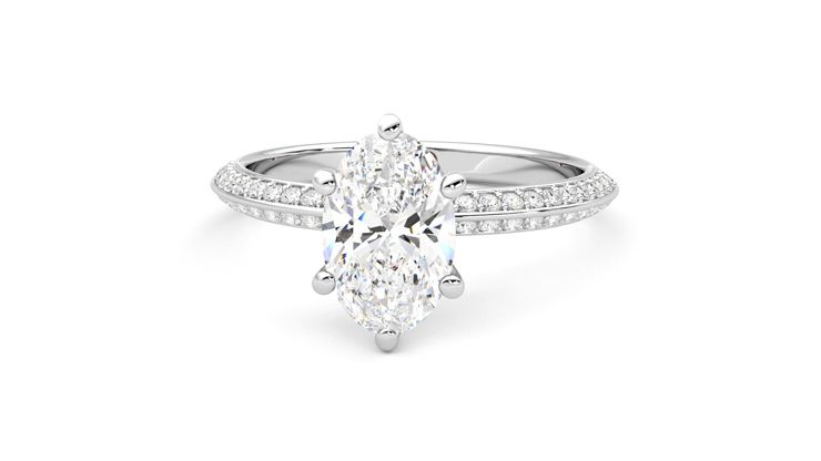Taylor & Hart Sonder Oval Engagement Ring 360 degree image 28