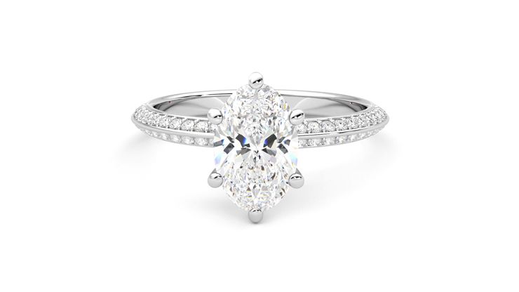 Taylor & Hart Sonder Oval Engagement Ring 360 degree image 29
