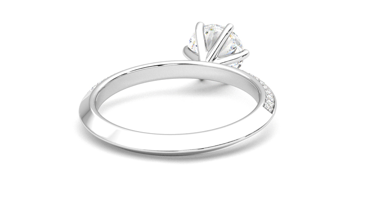 Taylor & Hart Sonder Round Engagement Ring 360 degree image 14