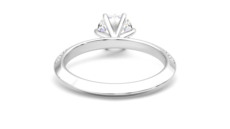 Taylor & Hart Sonder Round Engagement Ring 360 degree image 15