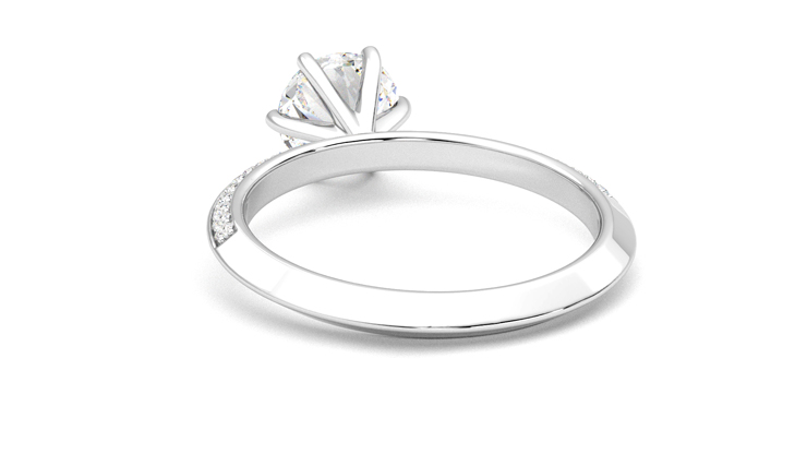 Taylor & Hart Sonder Round Engagement Ring 360 degree image 16